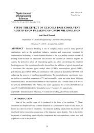 study the effect of glycols base cosolvent additives