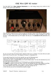 KNE Mini-QRP 40 meter - SM0JZT