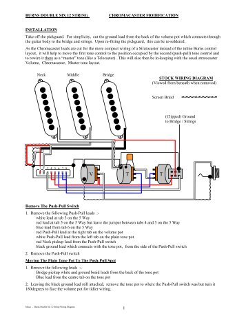 Burns Double Six 12 String Wiring Notes - Deaf Eddie