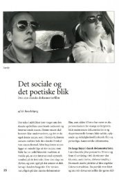Det sociale og det poetiske blik - Det Danske Filminstitut