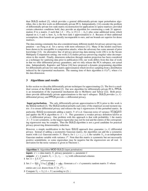 Near-optimal Differentially Private Principal Components - NIPS