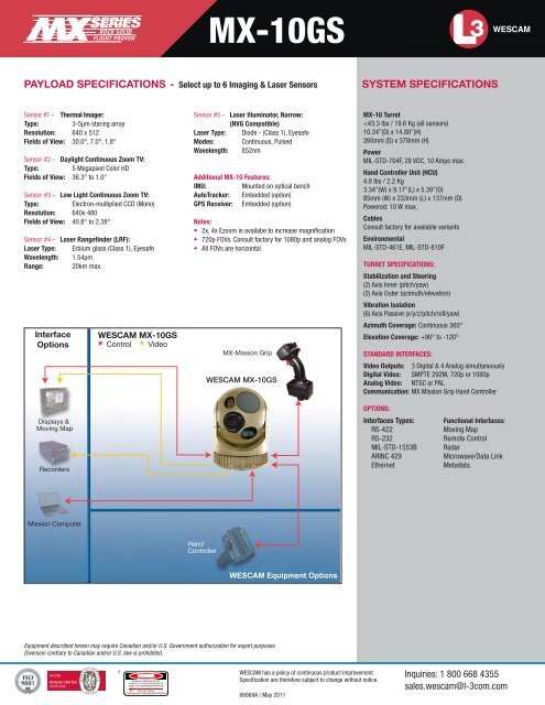 MX-10GS - Wescam