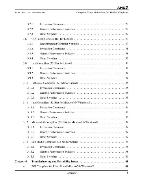 Compiler Usage Guidelines for 64-Bit Operating Systems on AMD64 ...