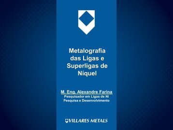 Metalografia das Ligas e Superligas de NÃ­quel