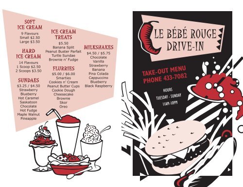 Bebe Rouge Menu 12 St Pierre Jolys