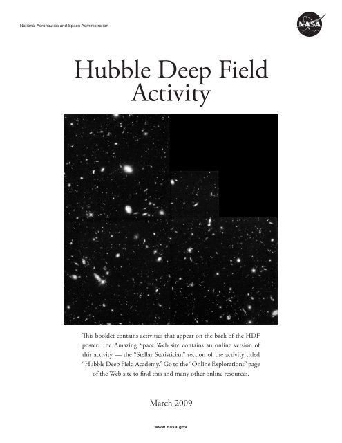 Hubble Deep Field Activity - Amazing Space - STScI