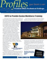 Profiles - Central Ohio Technical College