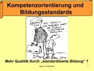 Kompetenzorientierung und Bildungsstandards - Studienseminar ...