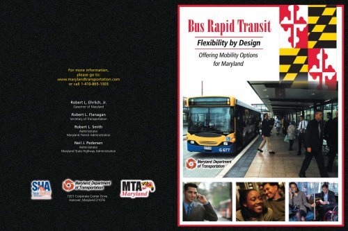 State of Maryland BRT Brochure - Bus Rapid Transit Policy Center