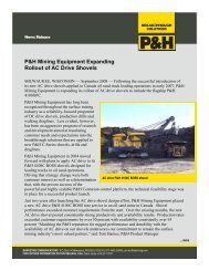 P&H Mining Equipment Expanding Rollout of AC Drive Shovels