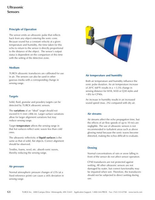 Ultrasonic Sensors - TURCK USA