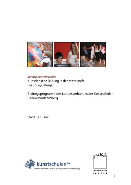 KÃ¼nstlerische Bildung in der Mittelstufe - Jugendkunstschule Karlsruhe