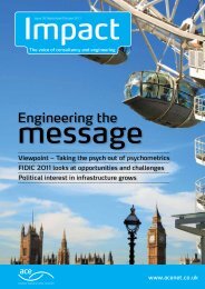 Engineering the - Association for Consultancy and Engineering