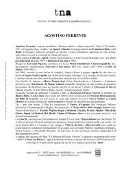 FERRENTE AGOSTINO - TNA Artist Management