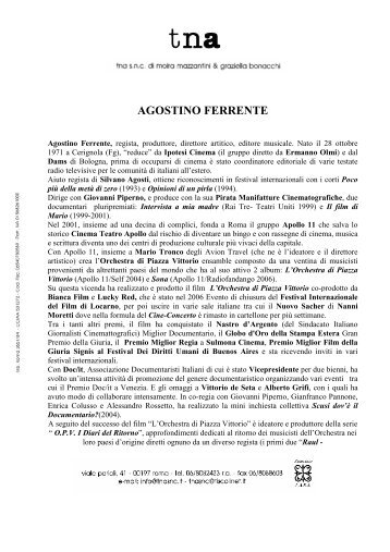 FERRENTE AGOSTINO - TNA Artist Management