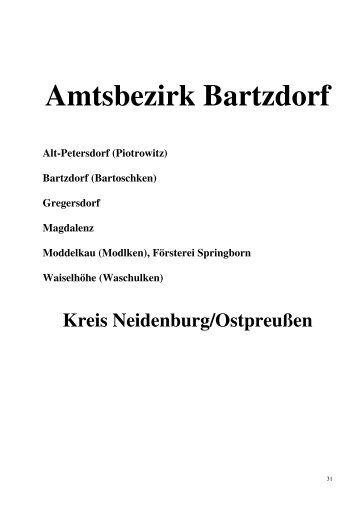 Amtsbezirk Bartzdorf