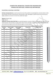 stainless steel ground rod / stainless steel ... - Amiable Impex