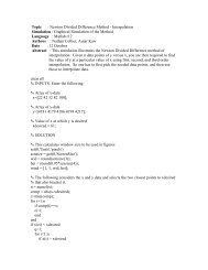 Topic : Newton Divided Difference Method - Interpolation Simulation ...