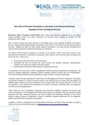 CPG Press Release - European Association for the Study of the Liver