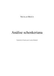AnÃ¡lise schenkeriana - Nicolas MeeÃ¹s - Free