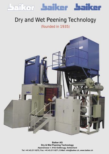 Dry and Wet Peening Technology - Aerospace