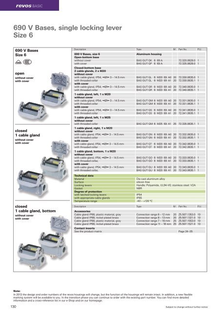 revos Industrial Multipole Connector Catalog - Wieland Electric