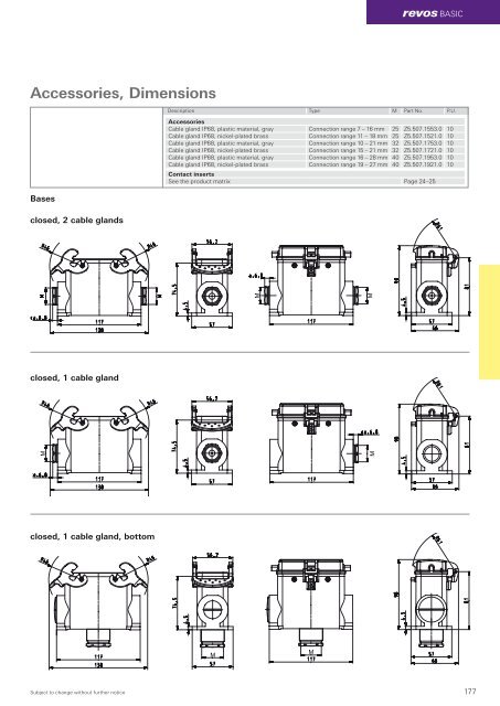 revos Industrial Multipole Connector Catalog - Wieland Electric