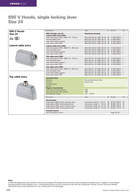 revos Industrial Multipole Connector Catalog - Wieland Electric