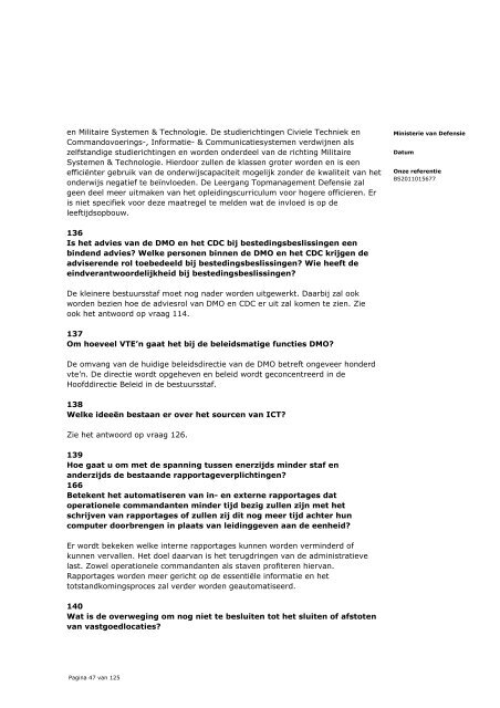 vragen beleidsbrief Defensie - ProDef