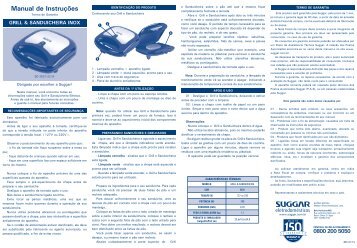 Manual de InstruÃ§Ãµes - Suggar