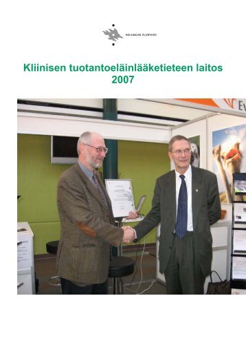 Kliinisen tuotantoelÃ¤inlÃ¤Ã¤ketieteen laitos 2007