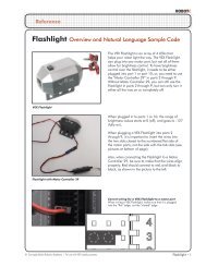 Flashlight Overview and Natural Language Sample ... - ROBOTC.net