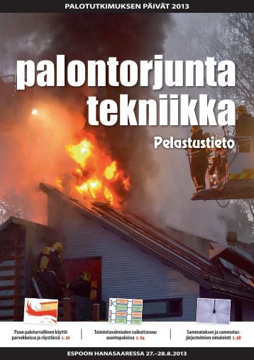 PALOTUTKIMUKSEN PÃIVÃT 2013 - Pelastustieto