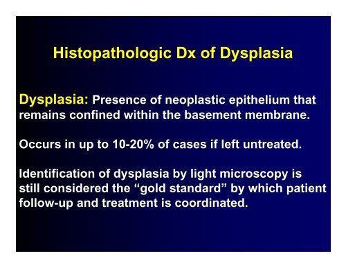 Biomarkers of High Grade Dysplasia in Barrett's Esophagus