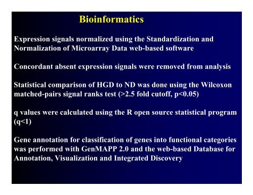 Biomarkers of High Grade Dysplasia in Barrett's Esophagus