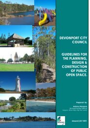 Public Open Space Guidelines 2.17 Mb - Devonport City Council