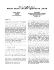 Enhancing Byte-Level Network Intrusion Detection Signatures with ...