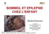 DIU Sommeil et sa Pathologie 2008 - SFRMS