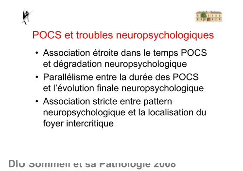 DIU Sommeil et sa Pathologie 2008 - SFRMS