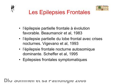 DIU Sommeil et sa Pathologie 2008 - SFRMS