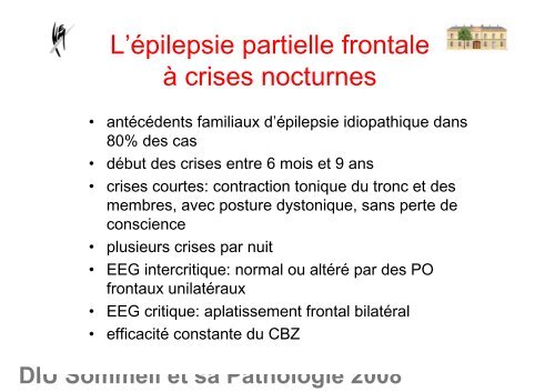 DIU Sommeil et sa Pathologie 2008 - SFRMS