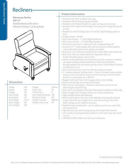 Recliners - La-Z-Boy Business Furniture