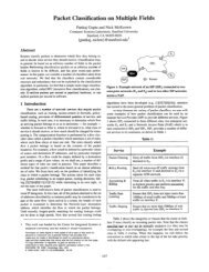 Packet Classification on Multiple Fields - High Speed Network Lab ...