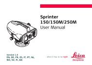 Sprinter 150/150M/250M User Manual - SERTOPO.net