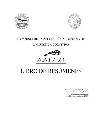 Libro de ResÃºmenes - Facultad de FilosofÃ­a y Letras - Universidad ...