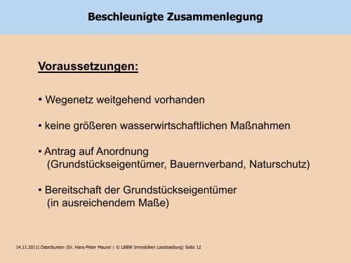 Freiwilliger Landtausch und Zusammenlegungen im Wald