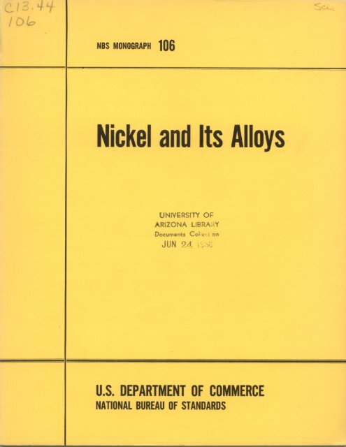 Nickel and Its Alloys - Digital Collections
