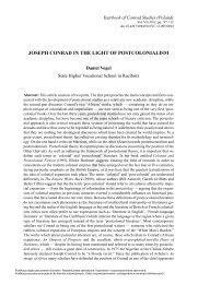 JOSEPH CONRAD IN THE LIGHT OF POSTCOLONIALISM