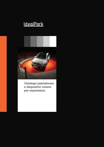 Catalogo piattaforme e dispositivi rotanti per esposizioni - Idealpark