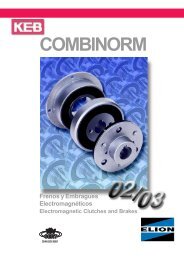 Frenos y embragues electromagnÃ©ticos COMBINORM - Elion